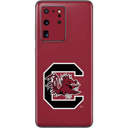 University of South Carolina Gamecocks Logo Red Galaxy S20 Ultra 5G Skin