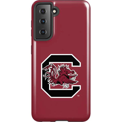 University of South Carolina Gamecocks Logo Red Galaxy S21 5G Pro Case