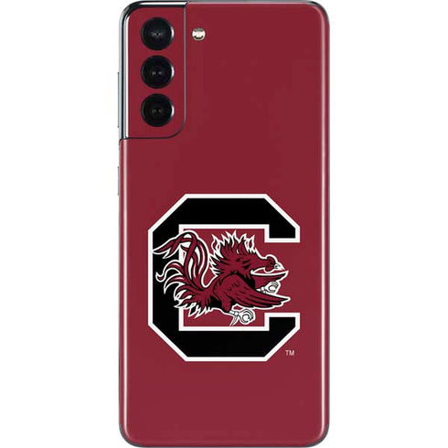 University of South Carolina Gamecocks Logo Red Galaxy S21 5G Skin