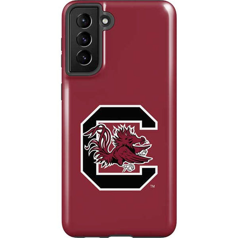 University of South Carolina Gamecocks Logo Red Galaxy S21 FE Pro Case