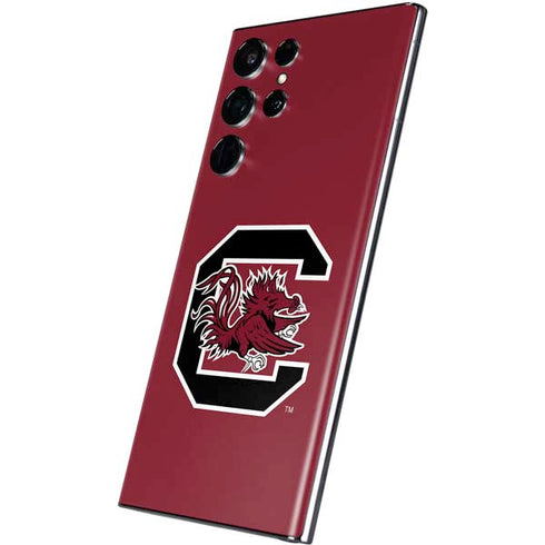 University of South Carolina Gamecocks Logo Red Galaxy S22 Ultra Skin