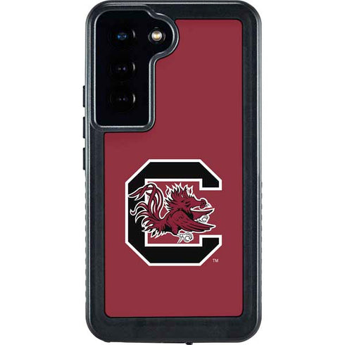University of South Carolina Gamecocks Logo Red Galaxy S23 Waterproof Case