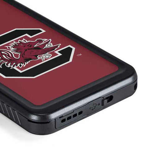 University of South Carolina Gamecocks Logo Red Galaxy S23 Waterproof Case