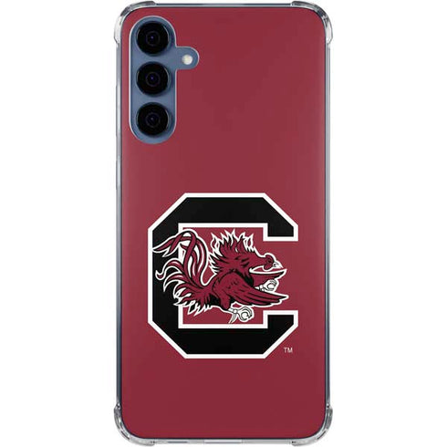 University of South Carolina Gamecocks Logo Red Galaxy S24 Clear Case