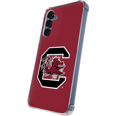 University of South Carolina Gamecocks Logo Red Galaxy S24 Clear Case