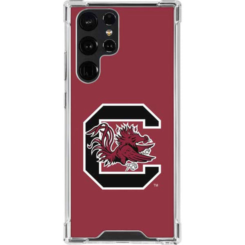 University of South Carolina Gamecocks Logo Red Galaxy S24 Ultra Clear Case