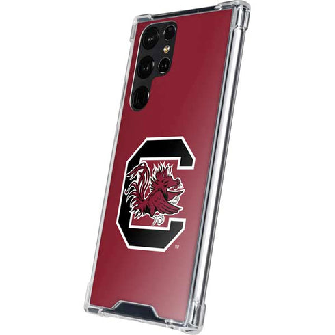 University of South Carolina Gamecocks Logo Red Galaxy S24 Ultra Clear Case