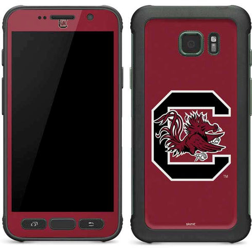 University of South Carolina Gamecocks Logo Red Galaxy S7 Active Skin