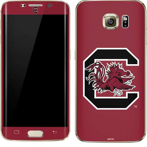 University of South Carolina Gamecocks Logo Red Galaxy S7 Edge Skin
