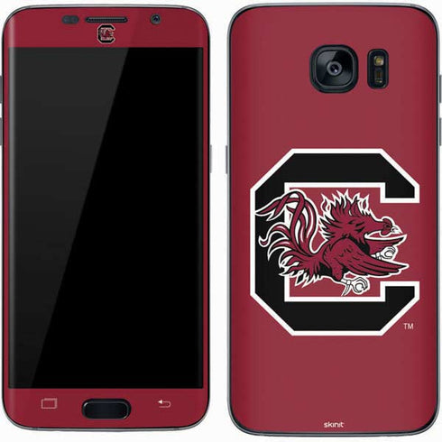 University of South Carolina Gamecocks Logo Red Galaxy S7 Skin