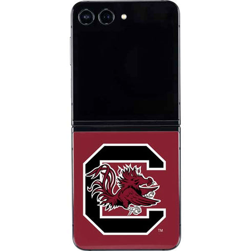 University of South Carolina Gamecocks Logo Red Galaxy Z Flip5 5G Skin