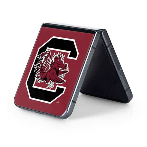 University of South Carolina Gamecocks Logo Red Galaxy Z Flip5 5G Skin