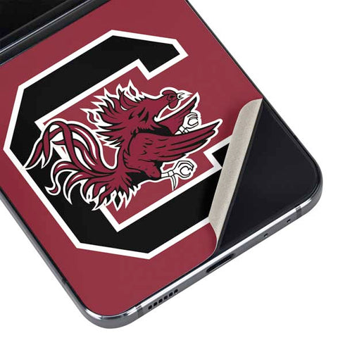 University of South Carolina Gamecocks Logo Red Galaxy Z Flip5 5G Skin