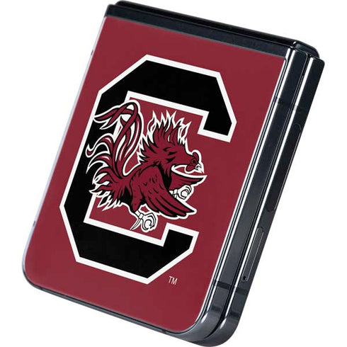 University of South Carolina Gamecocks Logo Red Galaxy Z Flip5 5G Skin