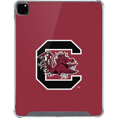 University of South Carolina Gamecocks Logo Red iPad Pro 12.9in (2020) Clear Case