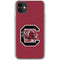 University of South Carolina Gamecocks Logo Red iPhone 11 Clear Case