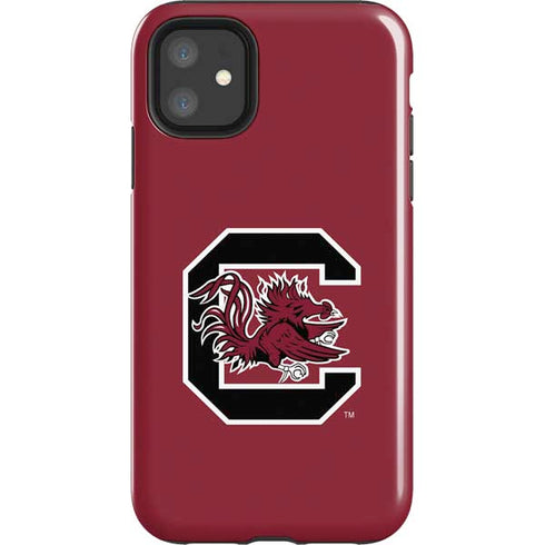 University of South Carolina Gamecocks Logo Red iPhone 11 Impact Case