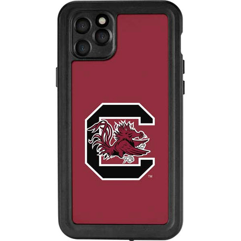 University of South Carolina Gamecocks Logo Red iPhone 11 Pro Max Waterproof Case