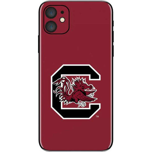 University of South Carolina Gamecocks Logo Red iPhone 11 Skin