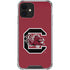 University of South Carolina Gamecocks Logo Red iPhone 12 Clear Case