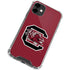 University of South Carolina Gamecocks Logo Red iPhone 12 Clear Case
