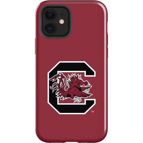 University of South Carolina Gamecocks Logo Red iPhone 12 Impact Case
