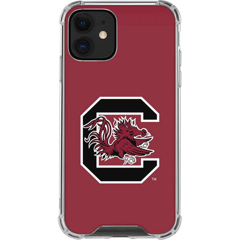 University of South Carolina Gamecocks Logo Red iPhone 12 Mini Clear Case