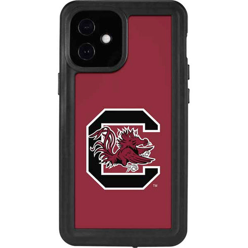 University of South Carolina Gamecocks Logo Red iPhone 12 Mini Waterproof Case