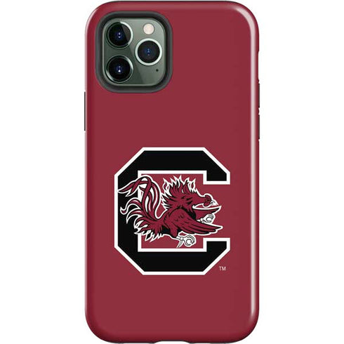 University of South Carolina Gamecocks Logo Red iPhone 12 Pro Impact Case
