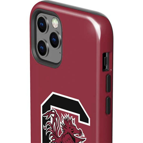 University of South Carolina Gamecocks Logo Red iPhone 12 Pro Impact Case