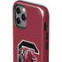 University of South Carolina Gamecocks Logo Red iPhone 12 Pro Impact Case