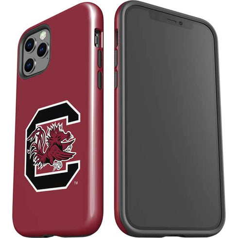University of South Carolina Gamecocks Logo Red iPhone 12 Pro Impact Case