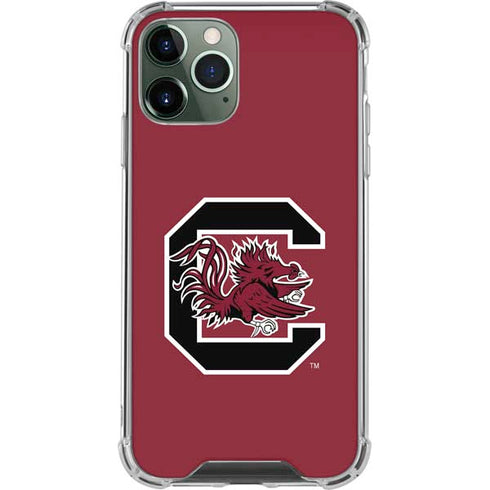 University of South Carolina Gamecocks Logo Red iPhone 12 Pro Max Clear Case