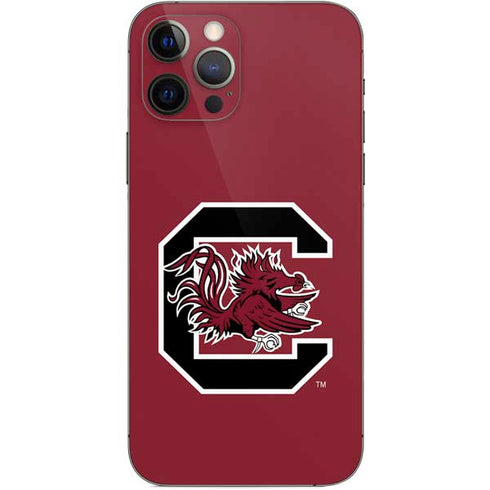 University of South Carolina Gamecocks Logo Red iPhone 12 Pro Skin