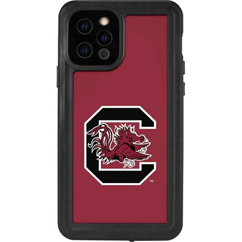 University of South Carolina Gamecocks Logo Red iPhone 12 Pro Waterproof Case