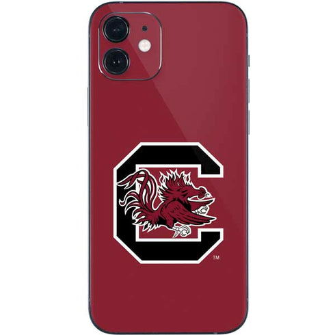 University of South Carolina Gamecocks Logo Red iPhone 12 Skin