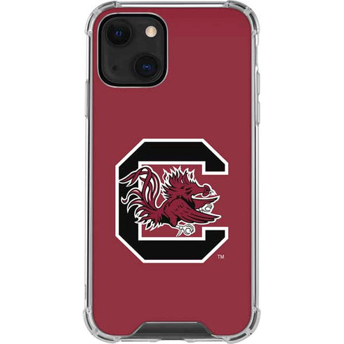 University of South Carolina Gamecocks Logo Red iPhone 13 Mini Clear Case
