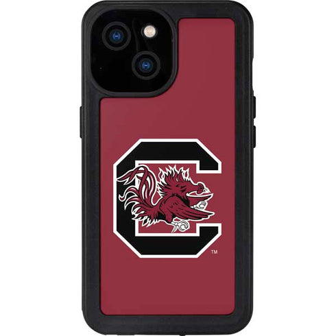University of South Carolina Gamecocks Logo Red iPhone 13 Mini Waterproof Case