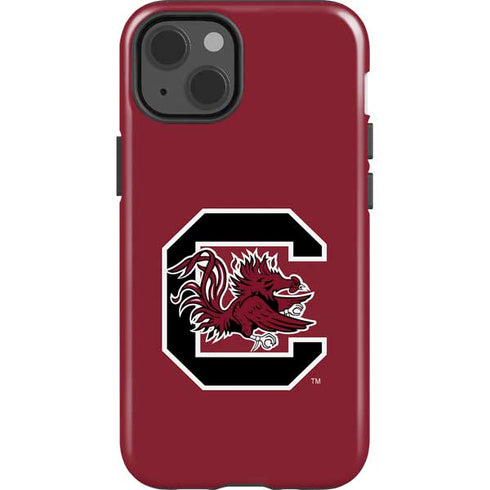 University of South Carolina Gamecocks Logo Red iPhone 15 Impact Case