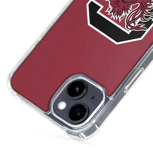 University of South Carolina Gamecocks Logo Red iPhone 15 MagSafe Case