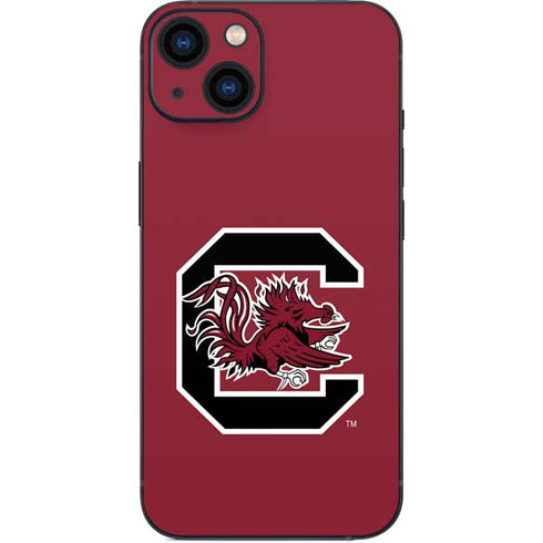University of South Carolina Gamecocks Logo Red iPhone 15 Plus Skin