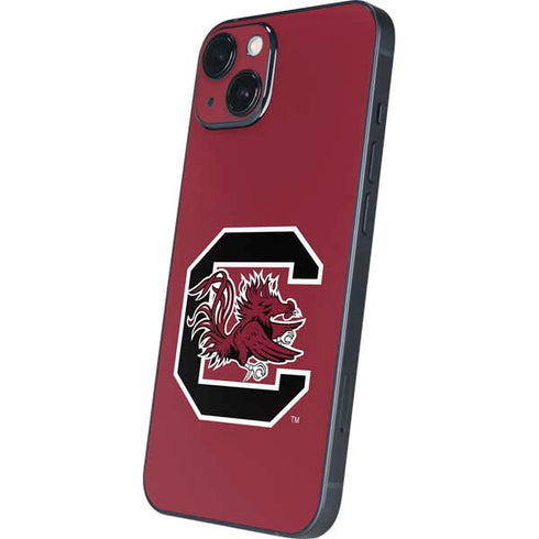 University of South Carolina Gamecocks Logo Red iPhone 15 Plus Skin