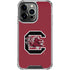 University of South Carolina Gamecocks Logo Red iPhone 15 Pro Clear Case