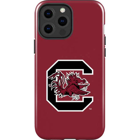 University of South Carolina Gamecocks Logo Red iPhone 15 Pro Max Impact Case