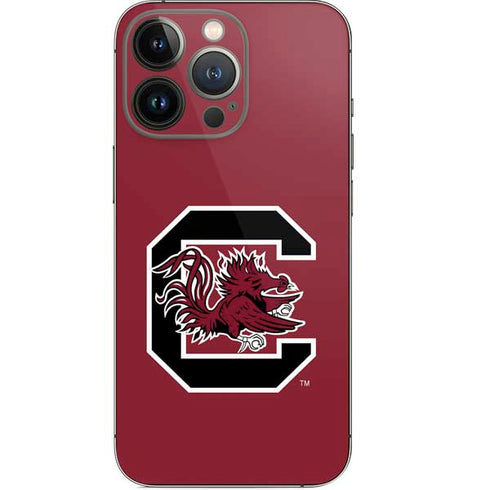 University of South Carolina Gamecocks Logo Red iPhone 14 Pro Skin
