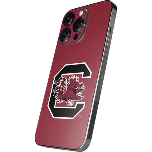 University of South Carolina Gamecocks Logo Red iPhone 14 Pro Skin