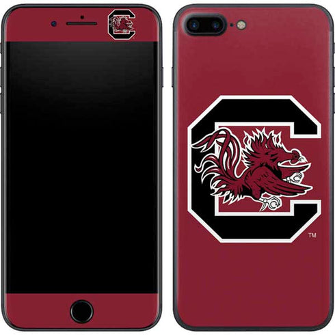 University of South Carolina Gamecocks Logo Red iPhone 8 Plus Skin