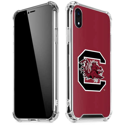 University of South Carolina Gamecocks Logo Red iPhone XR Clear Case
