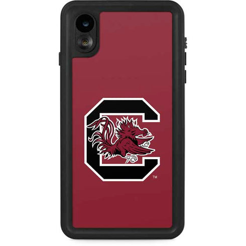 University of South Carolina Gamecocks Logo Red iPhone XR Waterproof Case