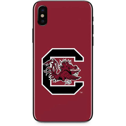 University of South Carolina Gamecocks Logo Red iPhone XS Skin